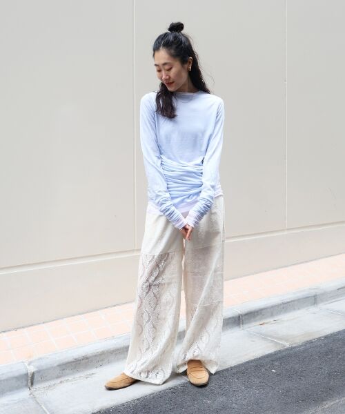 le.coeur blanc / ルクールブラン カットソー | 《手洗い可能》vaneumシアーカットソートップス | 詳細7