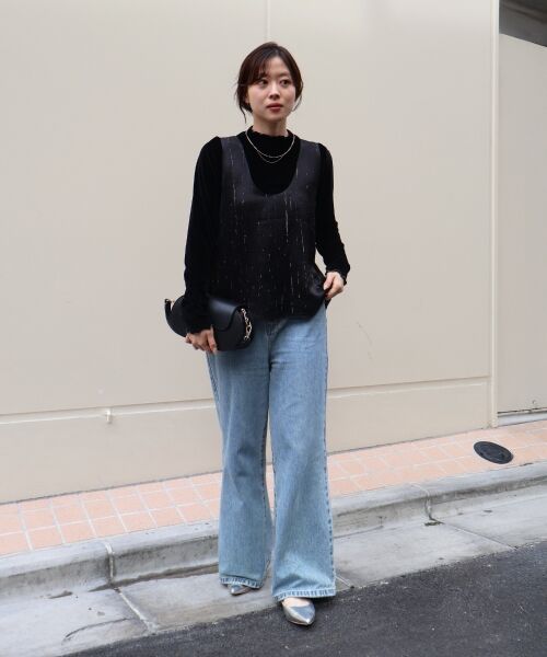 le.coeur blanc / ルクールブラン ベスト | vaneum2wayサテンベスト | 詳細10