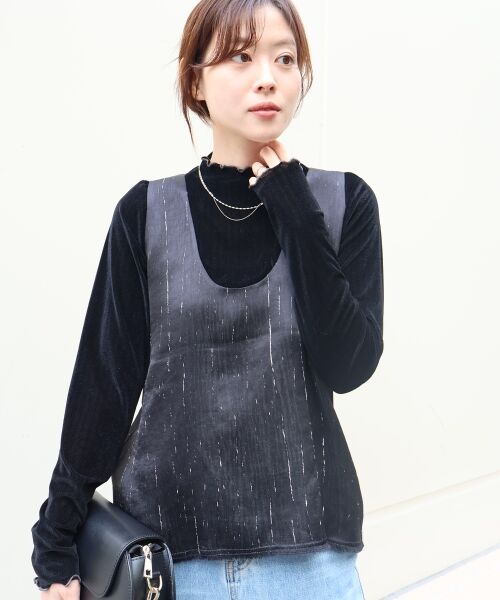 le.coeur blanc / ルクールブラン ベスト | vaneum2wayサテンベスト | 詳細3