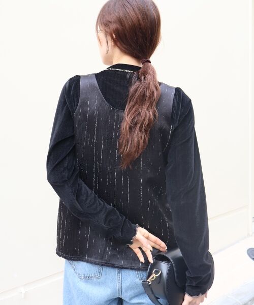 le.coeur blanc / ルクールブラン ベスト | vaneum2wayサテンベスト | 詳細5