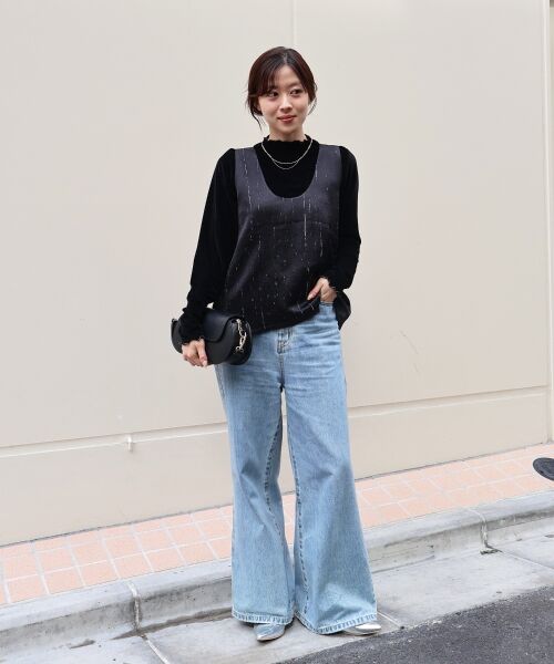 le.coeur blanc / ルクールブラン ベスト | vaneum2wayサテンベスト | 詳細8