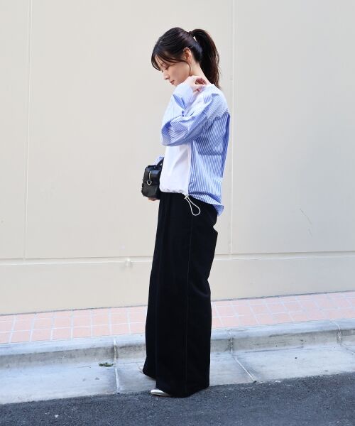 le.coeur blanc / ルクールブラン カットソー | vaneumストライプドッキングカットソー | 詳細10