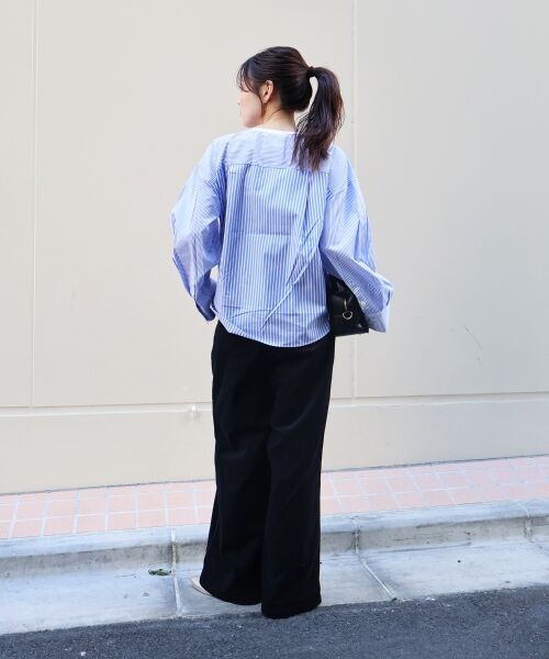 le.coeur blanc / ルクールブラン カットソー | vaneumストライプドッキングカットソー | 詳細12