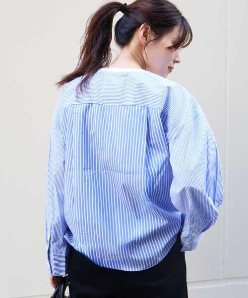 le.coeur blanc / ルクールブラン カットソー | vaneumストライプドッキングカットソー | 詳細5