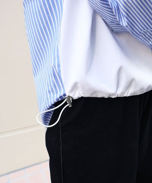 le.coeur blanc / ルクールブラン カットソー | vaneumストライプドッキングカットソー | 詳細6