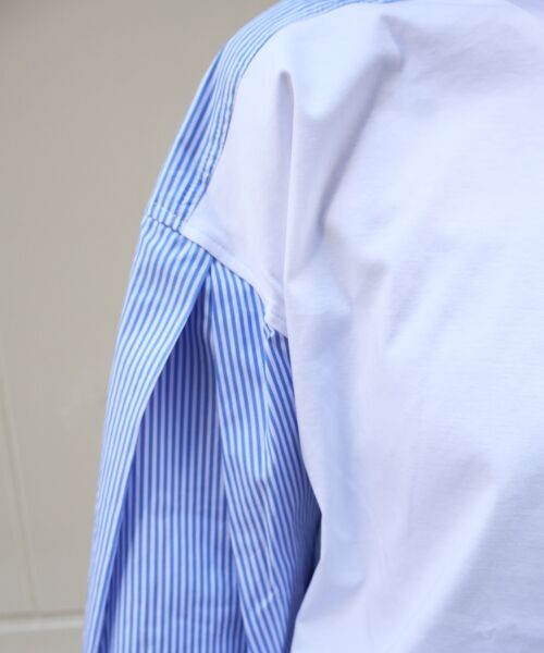 le.coeur blanc / ルクールブラン カットソー | vaneumストライプドッキングカットソー | 詳細7