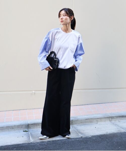 le.coeur blanc / ルクールブラン カットソー | vaneumストライプドッキングカットソー | 詳細9