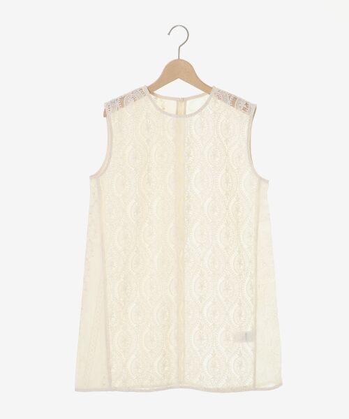 le.coeur blanc / ルクールブラン シャツ・ブラウス | 《手洗い可能》vaneumレースドッキングトップス | 詳細1