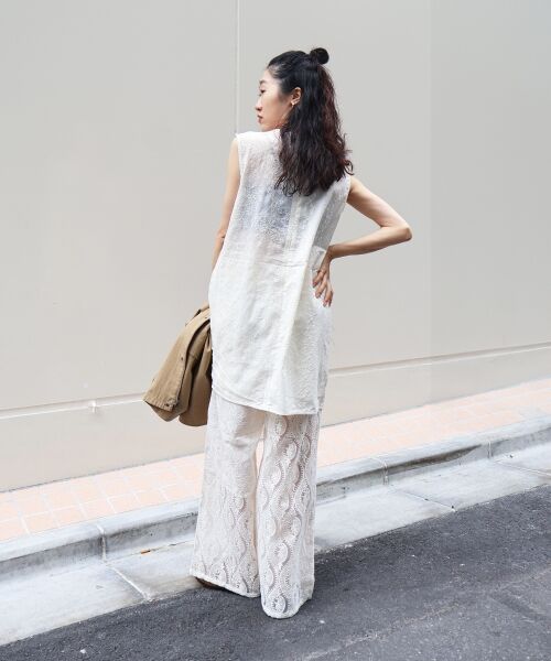 le.coeur blanc / ルクールブラン シャツ・ブラウス | 《手洗い可能》vaneumレースドッキングトップス | 詳細10