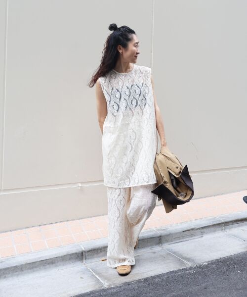 le.coeur blanc / ルクールブラン シャツ・ブラウス | 《手洗い可能》vaneumレースドッキングトップス | 詳細11