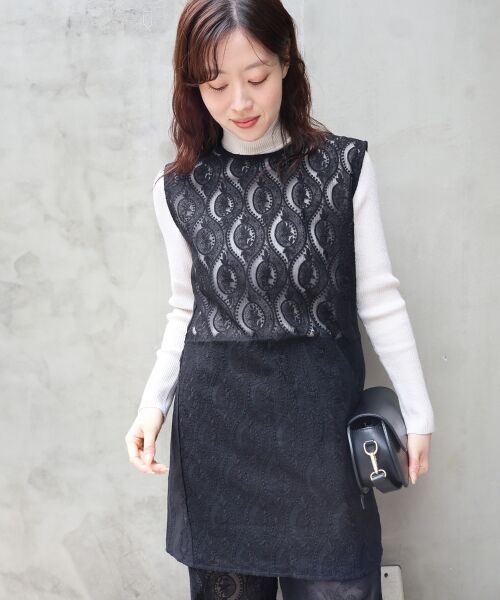 le.coeur blanc / ルクールブラン シャツ・ブラウス | 《手洗い可能》vaneumレースドッキングトップス | 詳細16