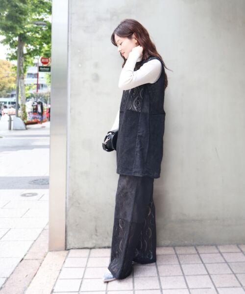 le.coeur blanc / ルクールブラン シャツ・ブラウス | 《手洗い可能》vaneumレースドッキングトップス | 詳細25