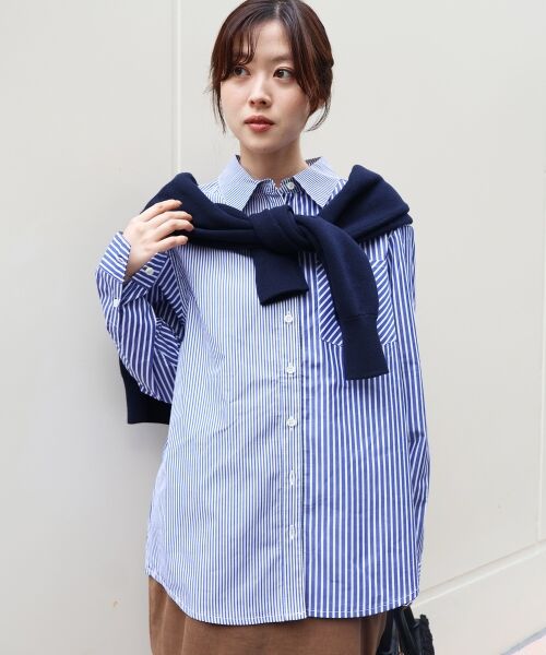 le.coeur blanc / ルクールブラン シャツ・ブラウス | vaneumストライプデザインシャツ | 詳細2