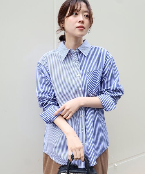 le.coeur blanc / ルクールブラン シャツ・ブラウス | vaneumストライプデザインシャツ | 詳細4