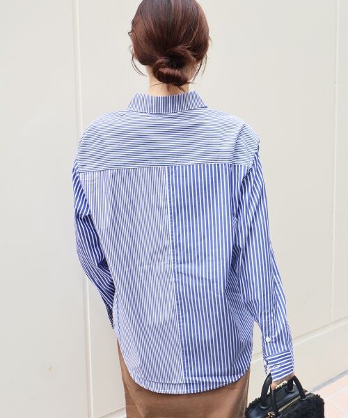 le.coeur blanc / ルクールブラン シャツ・ブラウス | vaneumストライプデザインシャツ | 詳細5