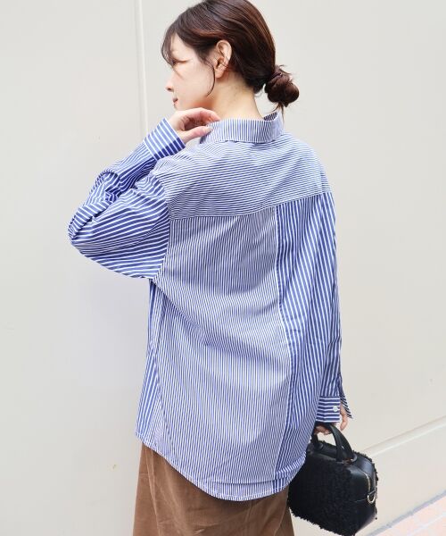 le.coeur blanc / ルクールブラン シャツ・ブラウス | vaneumストライプデザインシャツ | 詳細6