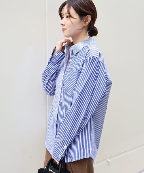 le.coeur blanc / ルクールブラン シャツ・ブラウス | vaneumストライプデザインシャツ | 詳細7