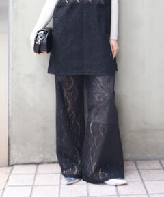 le.coeur blanc / ルクールブラン その他パンツ | 《手洗い可能》vaneumレースドッキングパンツ