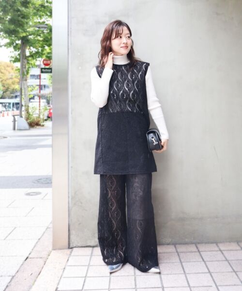 le.coeur blanc / ルクールブラン その他パンツ | 《手洗い可能》vaneumレースドッキングパンツ | 詳細15