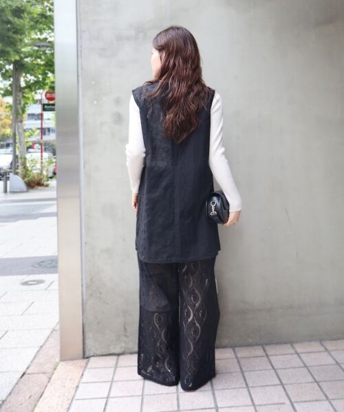 le.coeur blanc / ルクールブラン その他パンツ | 《手洗い可能》vaneumレースドッキングパンツ | 詳細18