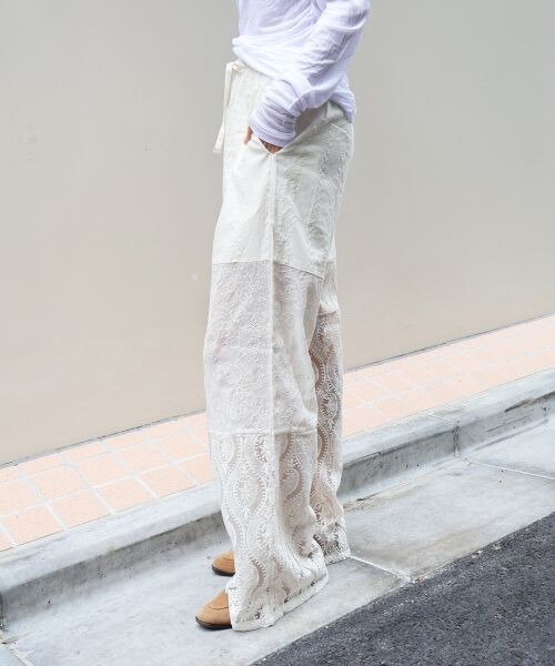 le.coeur blanc / ルクールブラン その他パンツ | 《手洗い可能》vaneumレースドッキングパンツ | 詳細9