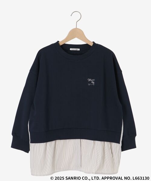 le.coeur blanc / ルクールブラン カットソー | 【HELLO KITTY】刺繍ドッキングプルオーバー | 詳細1