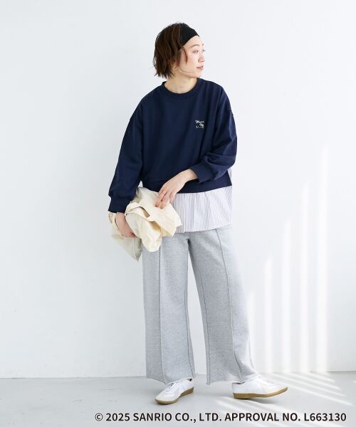 le.coeur blanc / ルクールブラン カットソー | 【HELLO KITTY】刺繍ドッキングプルオーバー | 詳細11