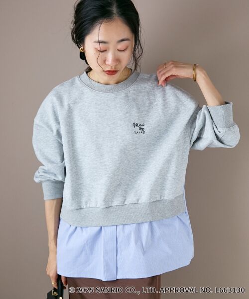 le.coeur blanc / ルクールブラン カットソー | 【HELLO KITTY】刺繍ドッキングプルオーバー | 詳細17