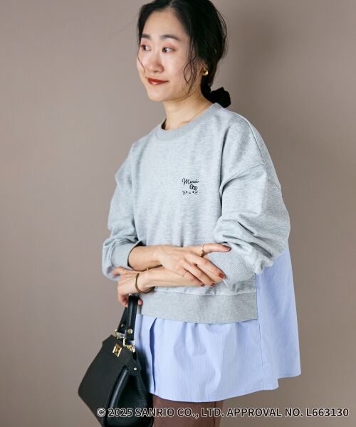 le.coeur blanc / ルクールブラン カットソー | 【HELLO KITTY】刺繍ドッキングプルオーバー | 詳細19