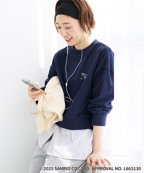 le.coeur blanc / ルクールブラン カットソー | 【HELLO KITTY】刺繍ドッキングプルオーバー | 詳細2