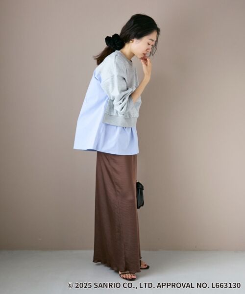 le.coeur blanc / ルクールブラン カットソー | 【HELLO KITTY】刺繍ドッキングプルオーバー | 詳細24