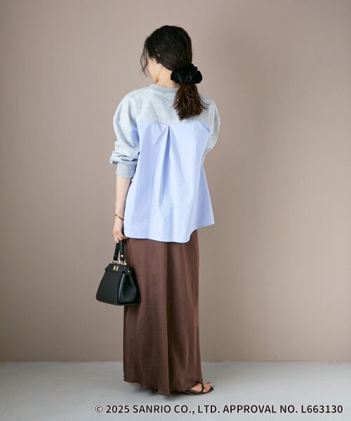 le.coeur blanc / ルクールブラン カットソー | 【HELLO KITTY】刺繍ドッキングプルオーバー | 詳細25