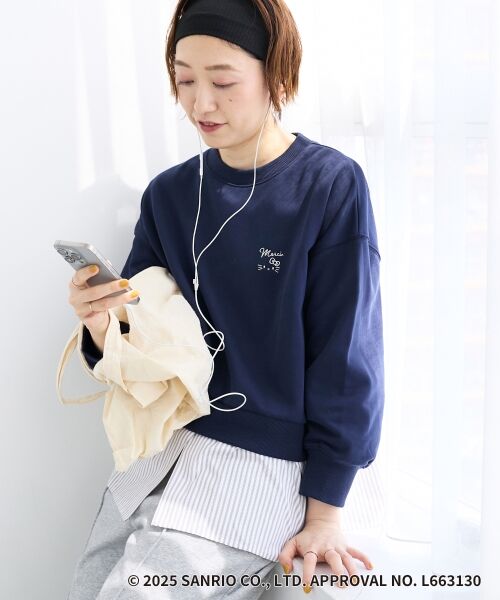 le.coeur blanc / ルクールブラン カットソー | 【HELLO KITTY】刺繍ドッキングプルオーバー | 詳細3