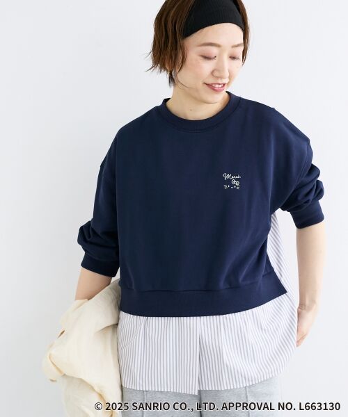 le.coeur blanc / ルクールブラン カットソー | 【HELLO KITTY】刺繍ドッキングプルオーバー | 詳細5