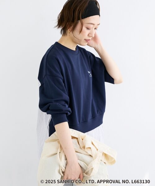 le.coeur blanc / ルクールブラン カットソー | 【HELLO KITTY】刺繍ドッキングプルオーバー | 詳細9
