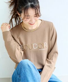 le.coeur blanc / ルクールブラン カットソー | 【吸湿発熱】スタッズロゴカットソー