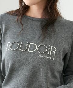 le.coeur blanc / ルクールブラン カットソー | 【吸湿発熱】スタッズロゴカットソー