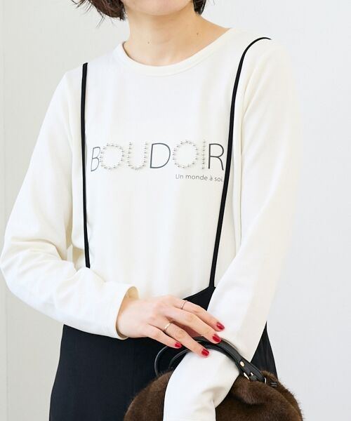 le.coeur blanc / ルクールブラン カットソー | 【吸湿発熱】スタッズロゴカットソー | 詳細15