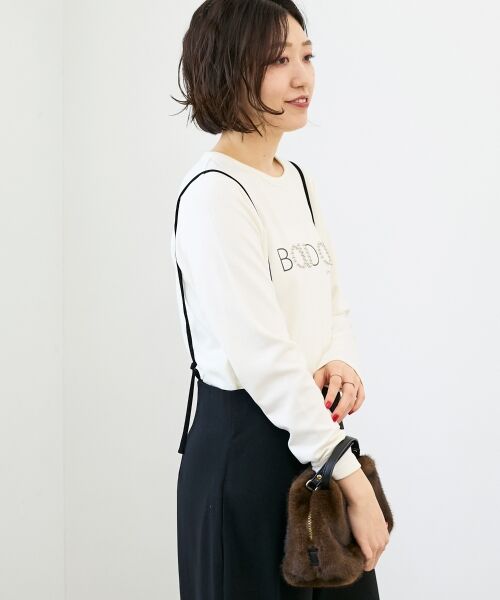 le.coeur blanc / ルクールブラン カットソー | 【吸湿発熱】スタッズロゴカットソー | 詳細17