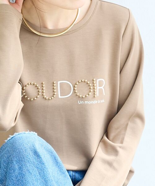 le.coeur blanc / ルクールブラン カットソー | 【吸湿発熱】スタッズロゴカットソー | 詳細4