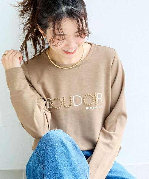 le.coeur blanc / ルクールブラン カットソー | 【吸湿発熱】スタッズロゴカットソー | 詳細5