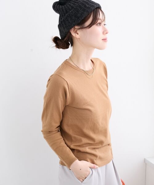 le.coeur blanc / ルクールブラン ニット・セーター | 《手洗い可能》3WAYレイヤードクルーニット | 詳細15