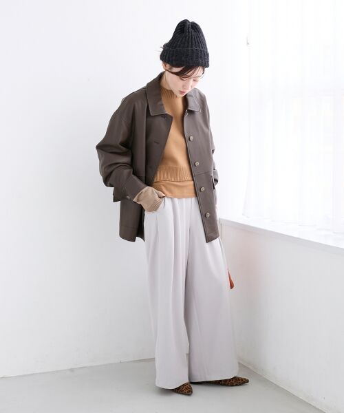 le.coeur blanc / ルクールブラン ニット・セーター | 《手洗い可能》3WAYレイヤードクルーニット | 詳細20