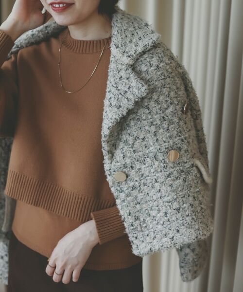 le.coeur blanc / ルクールブラン ニット・セーター | 《手洗い可能》3WAYレイヤードクルーニット | 詳細21