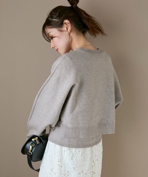 le.coeur blanc / ルクールブラン ニット・セーター | 《手洗い可能》3WAYレイヤードクルーニット | 詳細26