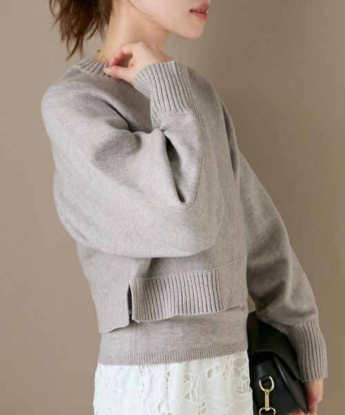le.coeur blanc / ルクールブラン ニット・セーター | 《手洗い可能》3WAYレイヤードクルーニット | 詳細27