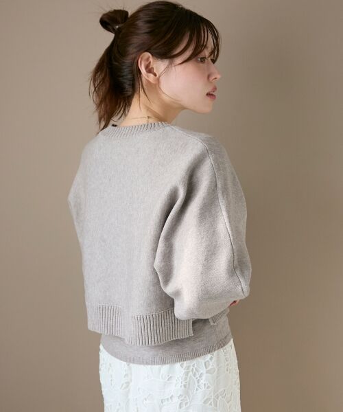 le.coeur blanc / ルクールブラン ニット・セーター | 《手洗い可能》3WAYレイヤードクルーニット | 詳細28