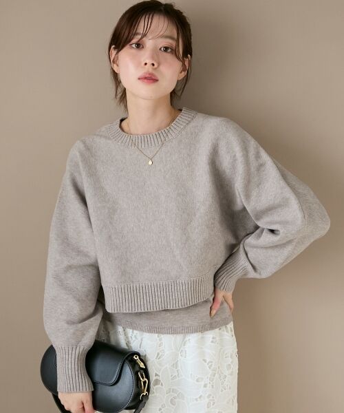 le.coeur blanc / ルクールブラン ニット・セーター | 3WAYレイヤードクルーニット | 詳細21