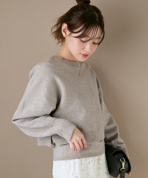 le.coeur blanc / ルクールブラン ニット・セーター | 3WAYレイヤードクルーニット | 詳細22