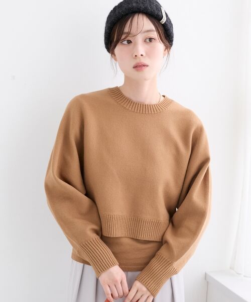 le.coeur blanc / ルクールブラン ニット・セーター | 3WAYレイヤードクルーニット | 詳細3